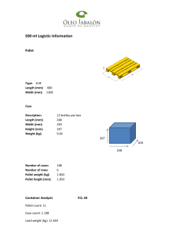 500 ml Logistic Information