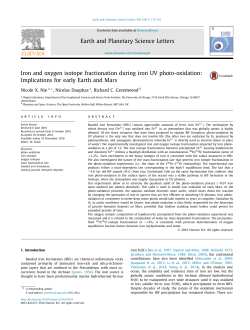 Iron and oxygen isotope fractionation during iron UV