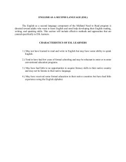 ESL - Midland Need to Read