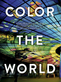 No longer solely for church on Sunday, stained glass is illuminating