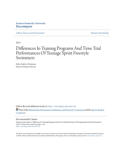 Differences In Training Programs And Time Trial - Encompass