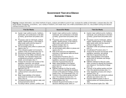 Government Year-at-a-Glance Semester Class