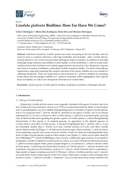 Candida glabrata Biofilms: How Far Have We Come?