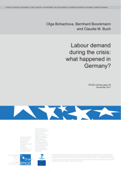 Labour demand during the crisis: what happened in