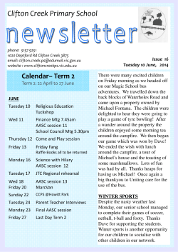 newsletter1416 - Clifton Creek Primary School