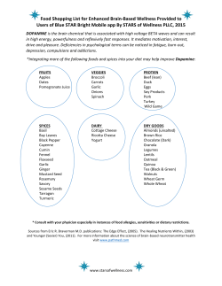the Blue STAR Bright Shopping List