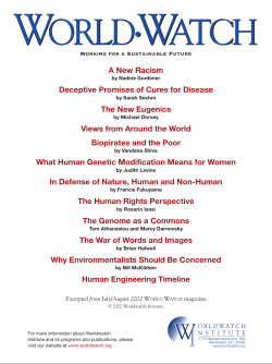 In Defense of Nature, Human and Non-Human