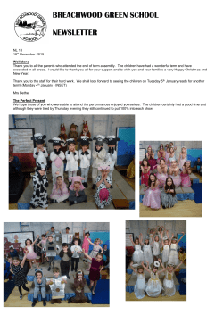 Newsletter 18 - 18th Dec 2015