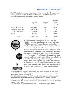 presidentail `68: a case study