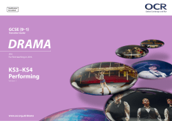 Performing - KS3-KS4 transition guide