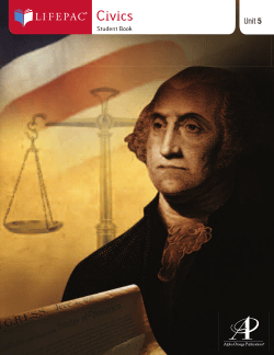 LIFEPAC&reg; Civics Unit 5 Worktext - HomeSchool