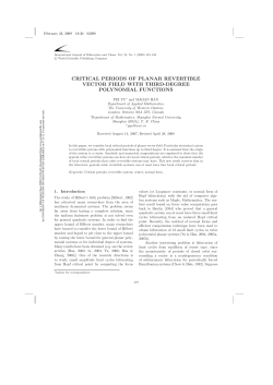 critical periods of planar revertible vector field with third