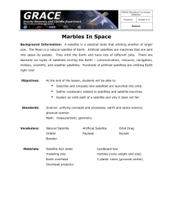 Marbles In Space - Center for Space Research