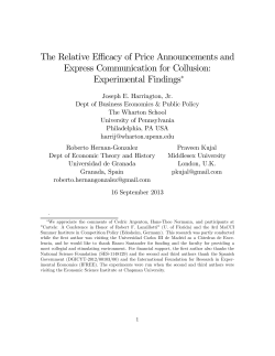 Experimental Findings