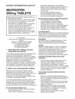 IBUPROFEN 200mg TABLETS