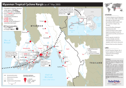 Myanmar: Tropical Cyclone Nargis (as of 7 May 2008)