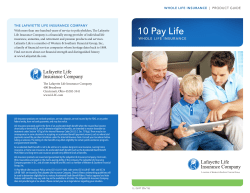 10 Pay Life - Lafayette Life Insurance Company