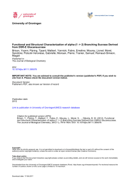 Functional and Structural Characterization of alpha