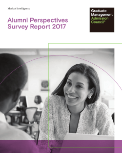 GMAC: 2017 Alumni Perspectives Survey Report