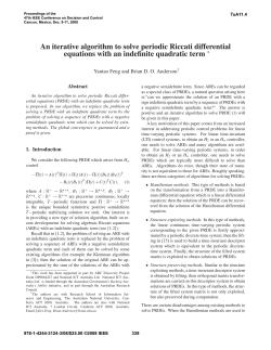 An Iterative Algorithm to Solve Periodic Riccati Differential Equations