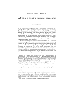 A System of Selective Substitute Compliance