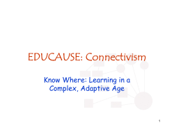 Educause: Connectivism