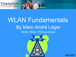 WLAN Fundamentals