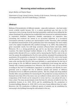 Use of the CH4/CO2 ratio in cattle stables as a basis for