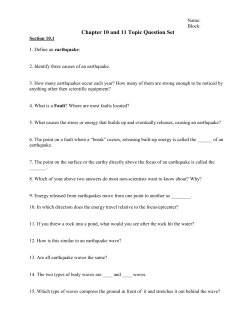 Chapter 10 and 11 Topic Question Set