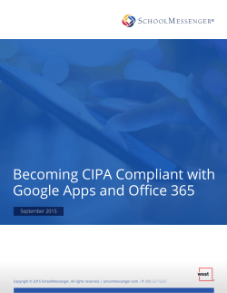 Becoming CIPA Compliant with Google Apps