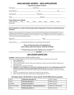 information. - Visual Arts Association of Livonia