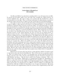 110 THE TENTH CONFERENCE On the Subject of Heartfelt Love