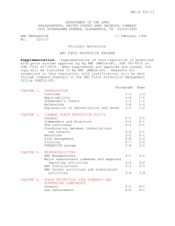 AMC Force Protection Program - Liberty Park, USA Foundation