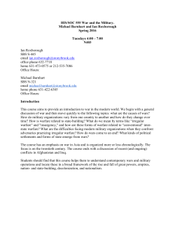 HIS 555: War and the Military