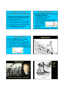 Cold War - UCSB Department of History