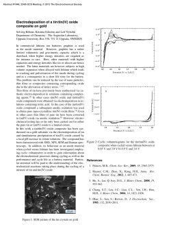 Electrodeposition of a tin/tin(IV) oxide composite on gold