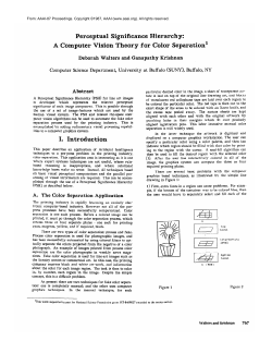 1987-Perceptual Significance Hierarchy: A Computer Vision Theory