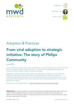 From viral adoption to strategic initiative: The story of Philips