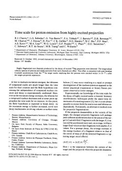 Time scale for proton emission from highly excited projectiles