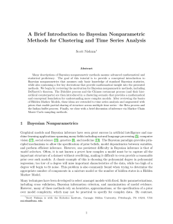 A Brief Introduction to Bayesian Nonparametric Methods for