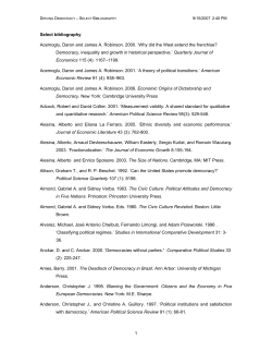 Select bibliography - Harvard University