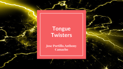 Tongue Twisters