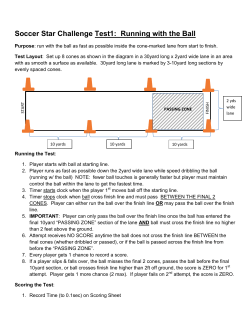 Soccer Star Challenge Test1: Running with the Ball