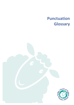 Punctuation Glossary