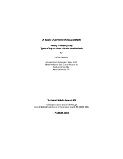 A Basic Overview of Aquaculture - Illinois