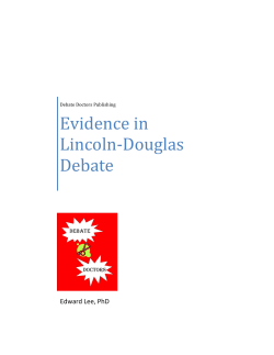 Evidence in Lincoln-Douglas Debate
