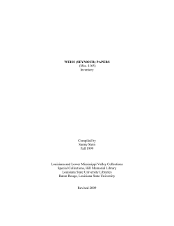 (Seymour) Papers - LSU Libraries