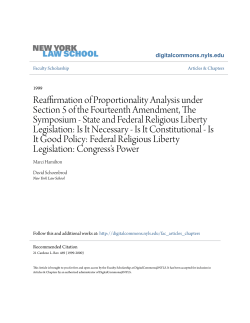 Reaffirmation of Proportionality Analysis under Section 5 of the