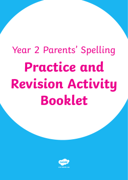 924 KB 31st Mar 2017 Year 2 Spelling Survival Guide