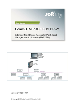 CommDTM PROFIBUS DP-V1 - Softing Industrial Automation